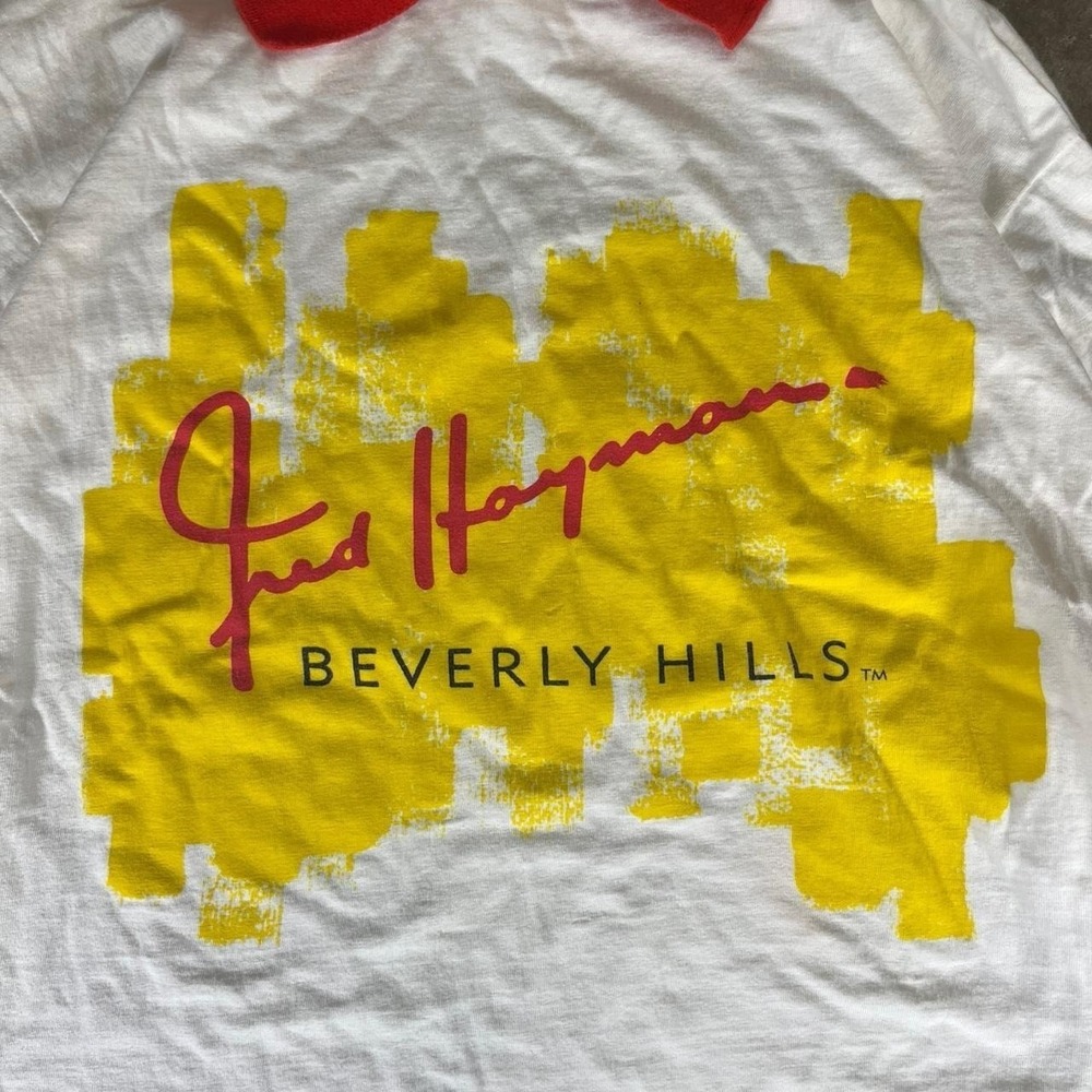 Vintage 90s single stitch Fred Hayman Beverly Hills long sleeve men's large - Picture 2 of 7